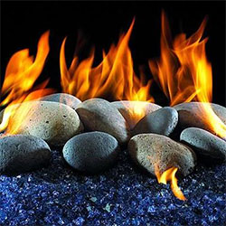 Glass Burners (Shown with Spa Stones)